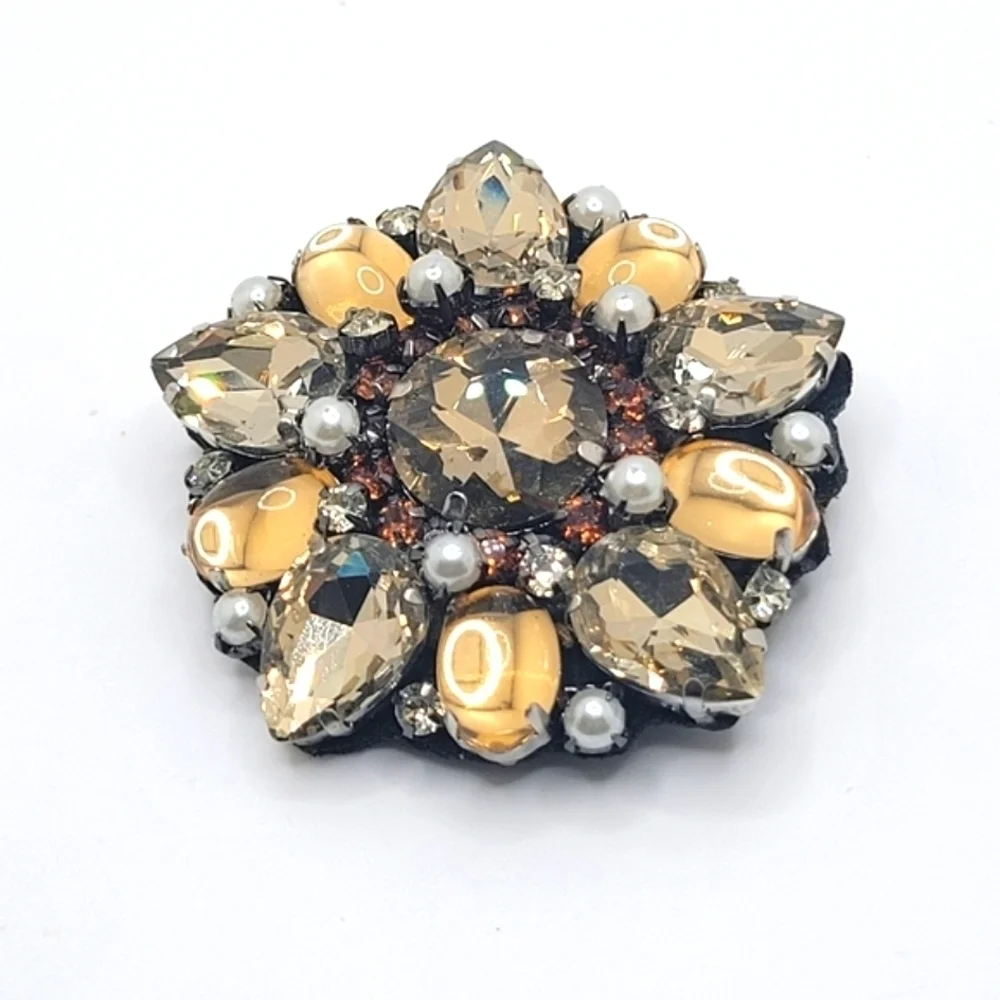 RARE FIND Vintage Large Rhinestone Faceted Stones Individually Set